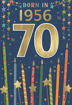 Picture of BORN IN 1956 70TH BIRTHDAY CARD